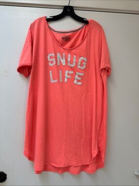 Victoria's Secret Coral 'Snug Life' Sleep Tee